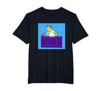 El Camarero de Moe's Tavern de Los Simpson Camiseta, Hombre Tallas Grandes, Negro, 3X Alto