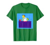 El Camarero de Moe's Tavern de Los Simpson Camiseta, Hombre, Verde Kelly, XXL
