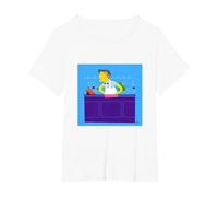 El Camarero de Moe's Tavern de Los Simpson Camiseta, Mujer Tallas Grandes, Blanco, 5XL Grande