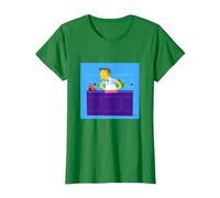 El Camarero de Moe's Tavern de Los Simpson Camiseta, Mujer, Verde Kelly, S