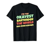 El Camarero más Bueno Que el Mundo Haya Conocido Divertido Camiseta gráfica económica, Hombre, Negro, L