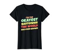El Camarero más Bueno Que el Mundo Haya Conocido Divertido Camiseta gráfica económica, Mujer, Negro, M