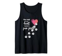 El camino a mi corazón está pavimentado en huellas Camiseta sin Mangas