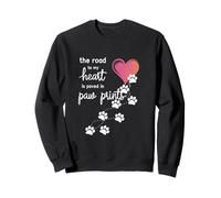 El camino a mi corazón está pavimentado en huellas Sudadera