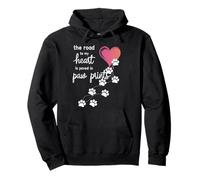 El camino a mi corazón está pavimentado en huellas Sudadera con Capucha
