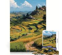 El Camino al Pueblo de la Cima de la Colina Rompecabezas de 1000 Piezas para Adolescentes Juguete Que desafía la Mente Pasatiempo Relajante Corte preciso Un Bonito Regalo 50x75cm