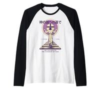 El Camino de Jesús al Reino de Dios Manga Cristiano japonés Camiseta Manga Raglan