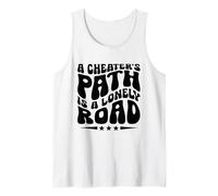 El camino de un tramposo es un tramposo de carretera solitario tramposo desconsolado Camiseta sin Mangas