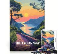El Camino Licio, Turquía Rompecabezas de 1000 Piezas para Adultos Estimula la Agilidad Mental, relaja, te Permite Disfrutar del Ocio y te Conecta con tu Cuerpo Regalo Ideal para Navidad (38x26cm)