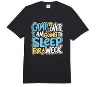 El Campamento ha Terminado Me voy a Dormir por una Semana Consejero Comfort Colors Adult Heavyweight T-Shirt