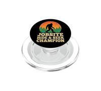 El campeón del escondite en el Sitio de Trabajo Bigfoot es un Verdadero Sasquatch PopSockets PopGrip para MagSafe