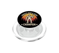 El campeón del escondite en el Sitio de Trabajo Bigfoot es un Verdadero Sasquatch PopSockets PopGrip para MagSafe