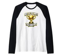 El campeón está aquí, 1er Lugar, Ganador, Torneo. Camiseta Manga Raglan