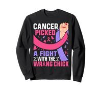 El cáncer de Mama eligió Pelea con la Cinta Rosa del Polluelo Equivocado Sudadera