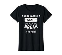 El cáncer Oral no Puede Romper mi espíritu Camiseta gráfica económica