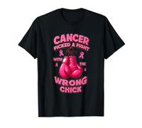 El cáncer se peleó con el cáncer de Mama del Polluelo Equivocado Camiseta