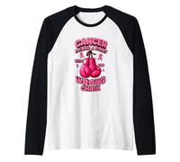 El cáncer se peleó con el cáncer de Mama del Polluelo Equivocado Camiseta Manga Raglan
