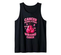 El cáncer se peleó con el cáncer de Mama del Polluelo Equivocado Camiseta sin Mangas