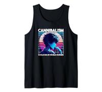 El canibalismo podría Resolver el Hambre Mundial Anime Boy Sarcastic Camiseta sin Mangas