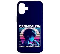 El canibalismo podría Resolver el Hambre Mundial Anime Boy Sarcastic Carcasa para iPhone 16 Plus