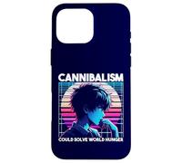 El canibalismo podría Resolver el Hambre Mundial Anime Boy Sarcastic Carcasa para iPhone 16 Pro MAX