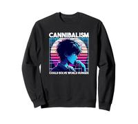 El canibalismo podría Resolver el Hambre Mundial Anime Boy Sarcastic Sudadera