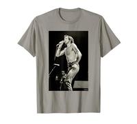 El Cantante de ACDC Bon Scott Vive de Nuevo en Negro por Dick Barnatt Camiseta