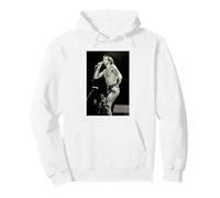 El Cantante de ACDC Bon Scott Vive de Nuevo en Negro por Dick Barnatt Sudadera con Capucha