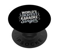 El cantante de karaoke más bueno del mundo Amante de la música divertida PopSockets PopGrip Adhesivo