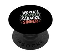 El cantante de karaoke más bueno del mundo Amante de la música divertida PopSockets PopGrip Adhesivo
