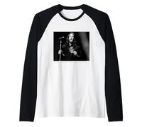 El Cantante de Rock de Black Crowes Chris Robinson por Andy Willsher Camiseta Manga Raglan