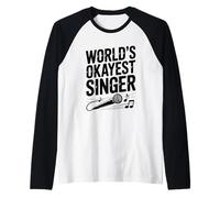El Cantante más Bueno del Mundo para los Amantes de la música y el Karaoke Camiseta Manga Raglan