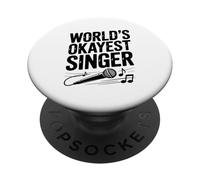 El Cantante más Bueno del Mundo para los Amantes de la música y el Karaoke PopSockets PopGrip Adhesivo