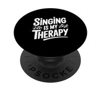 El Canto es mi Amante de la música de Terapia para los Cantantes PopSockets PopGrip Adhesivo