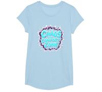 El Caos es mi Zona de Confort Amo a Las Mujeres mentalmente inestables Camiseta, Niñas, Azul Bebé, Pequeña