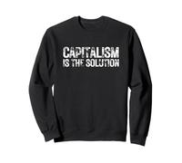 El capitalismo es la solución Economía Cotización Audaz Financiera Sudadera