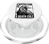 El capitalismo es un Culto a la Muerte - Funny Anti Capitalist PopSockets PopGrip para MagSafe
