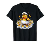 El Capitán Pato lidera una Divertida Flota de Patos de Goma Camiseta