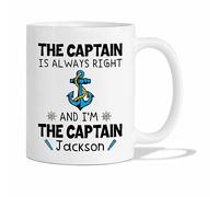 El Capitán Tiene Razón Y Yo Soy El Capitán Tazón De Café Novedad Tazas Té Cerámica Tazón Regalos Novedosos Para Amigos Familiares Navidad 330 Ml