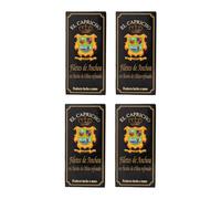 EL CAPRICHO, Filetes de Anchoa de Santoña, Octavillo, en Aceite de Oliva, 10 Filetes, Peso: 50 g Neto, 29 g Escurrido (Pack de 4)
