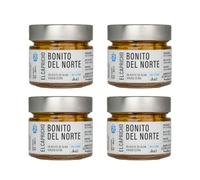 EL CAPRICHO, Santoña, Tronco de bonito Millesine en Aceite de Oliva Virgen Extra, Peso: 170 g Neto, 110 g Escurrido (Pack de 4)