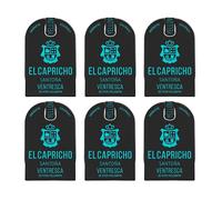 EL CAPRICHO, Santoña, Ventresca de Atún de Santoña Yellowfin, Aceite de Oliva Vigen Extra Arbequina Peso: 115 g Neto, 75 g Escurrido (Pack de 6)