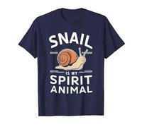 El Caracol es mi Animal Espiritual Camiseta, Hombre, Azul Marino, XL
