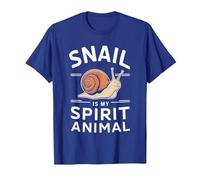 El Caracol es mi Animal Espiritual Camiseta, Hombre, Azul Real, XL