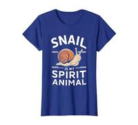 El Caracol es mi Animal Espiritual Camiseta, Mujer, Azul Real, S