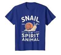 El Caracol es mi Animal Espiritual Camiseta, Niños, Azul Real, 2 años