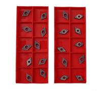 El carburo DCMT21 51 inserta 20PC para el tenedor de herramientas del torno, con la ejecución excelente para los usos aburridos