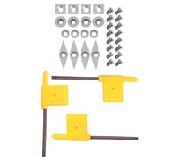 El carburo inserta 35 PCS para las herramientas de torneado del torno de madera compatibles con los tenedores estándar del radio cuadrado de 11 milímetros