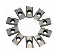 El carburo que muele inserta APKT1604PDFRMA H01 10pcs para el CNC y la inspección manual con la construcción