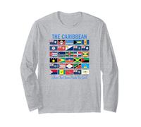 El Caribe Donde el océano se Encuentra con Las Banderas del Alma Manga Larga